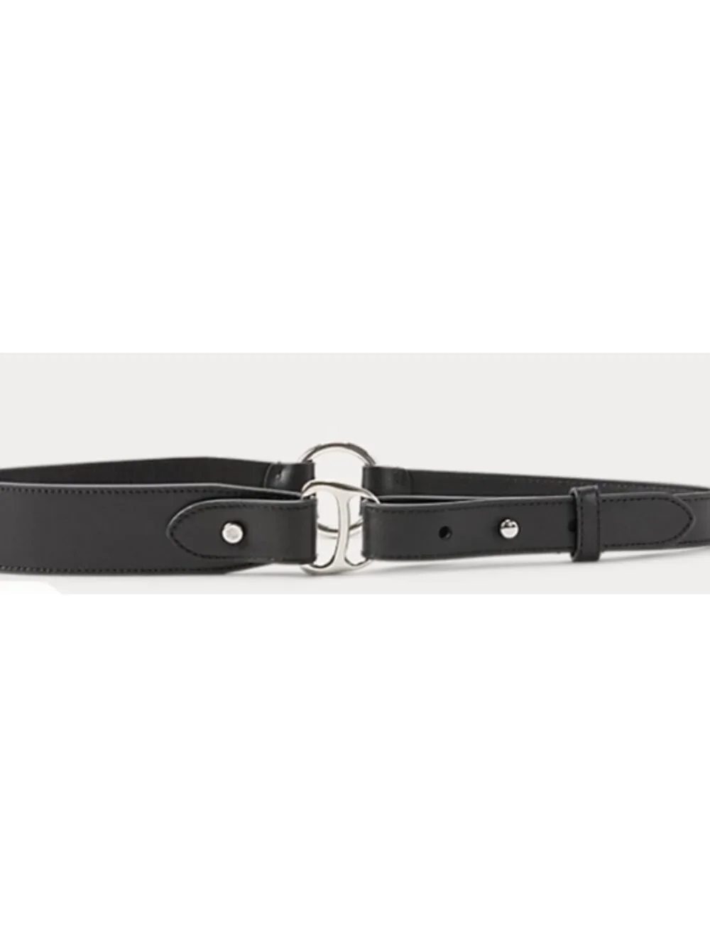 Ralph Lauren Equestrian New with tags Womens D-Ring Black Leather belt Sz L